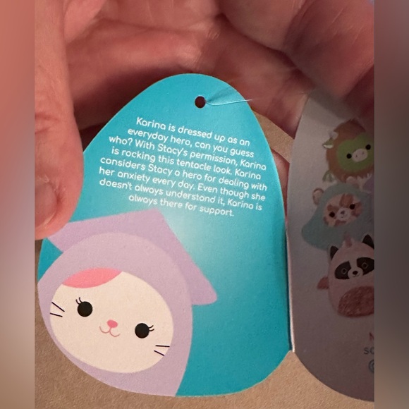 Kellytoy Karina Calico Cat Squid Squishmallow Costume Squad Plush Stuffed Toy 8” - Picture 11 of 12